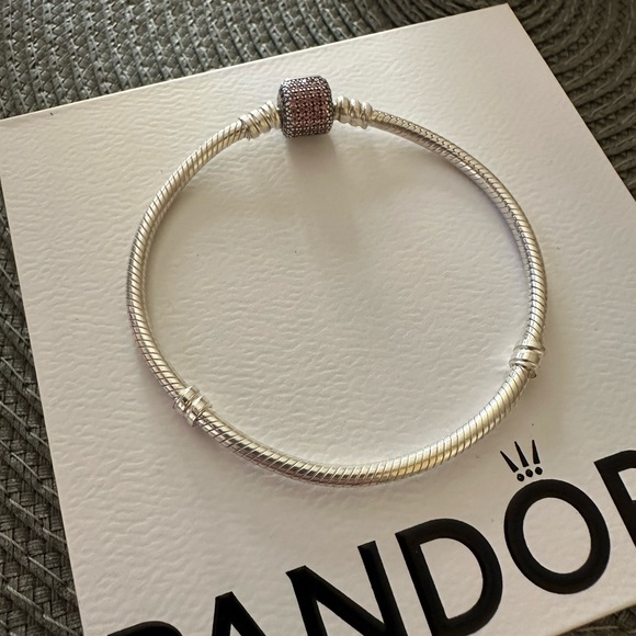 Pandora Red Pave Clasp Moments Bracelet - Picture 1 of 3